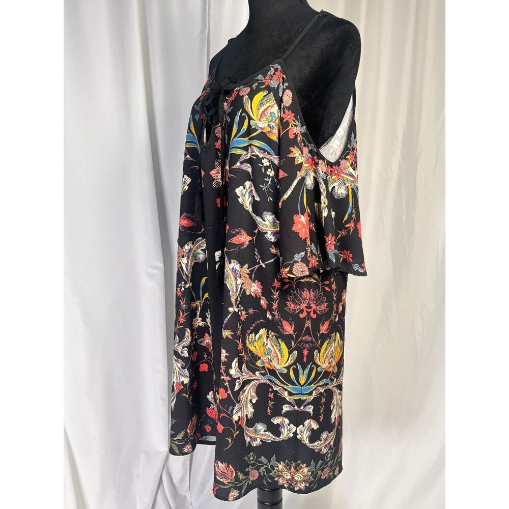 Flying Tomato Boho Floral Cold Shoulder Mini Dress - Picture 11 of 11